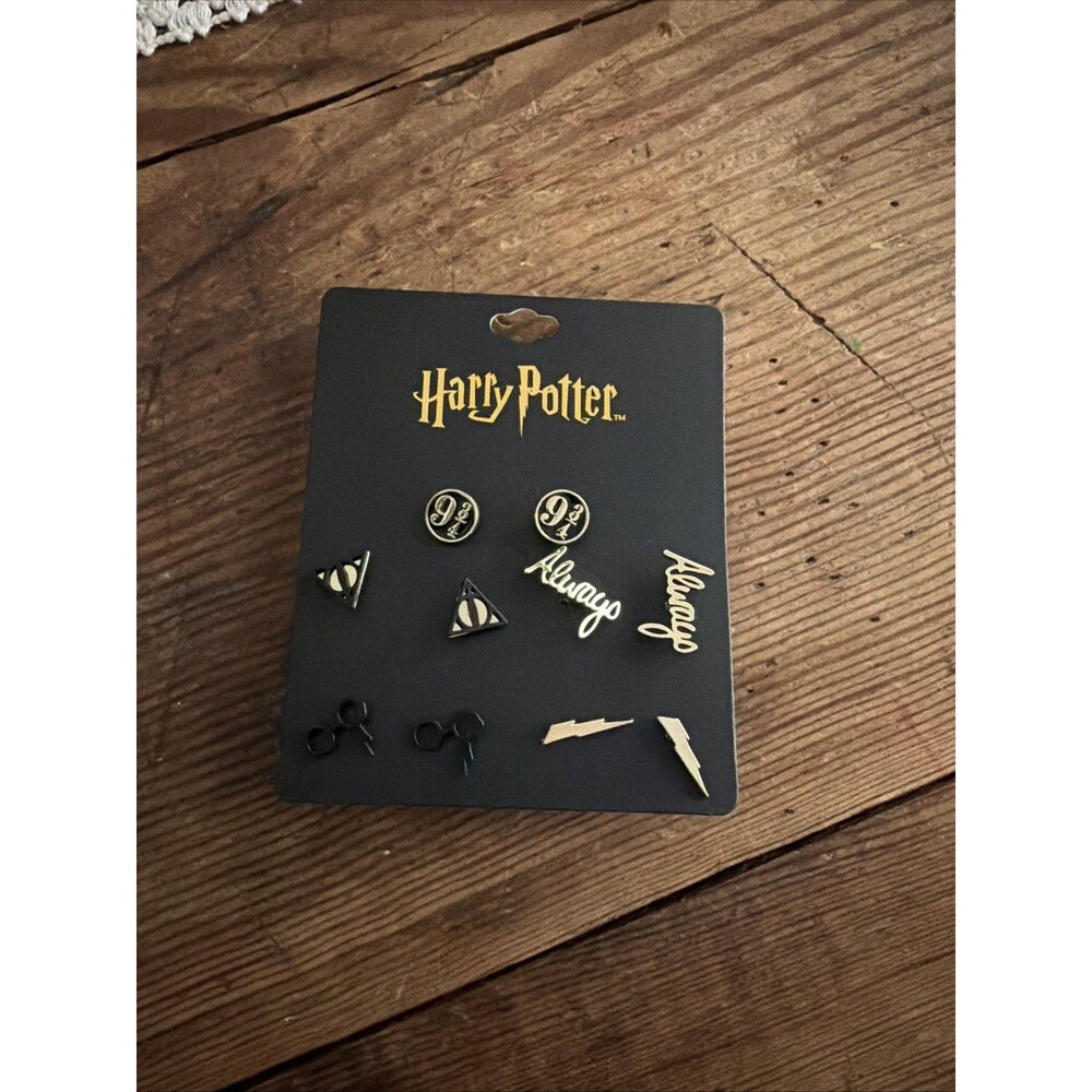 Harry Potter Symbols Earrings 5 pair- Hogwartz